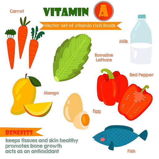 Foods contain Vitamin A