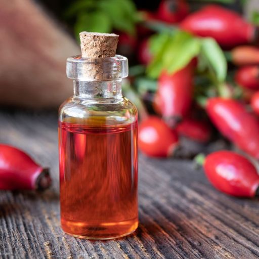 Rosehip essential oil for hair and skin