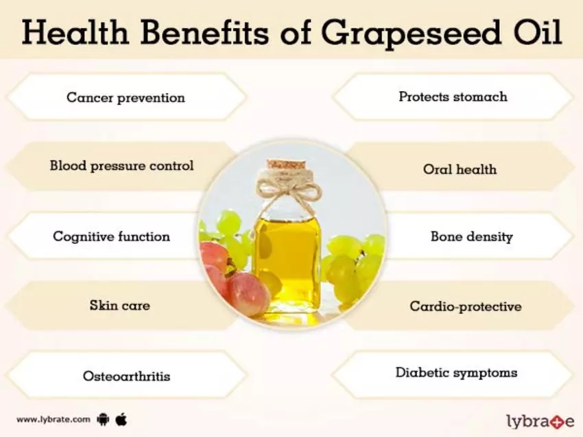 Benefits of grapeseed oil for health