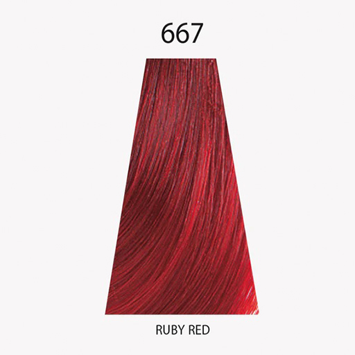 Ruby red hair colour