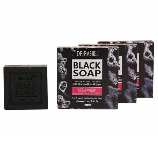 Dr.Rashel Collagen Charcoal Black Soap