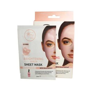 RIVAJ UK Brightening Serum Sheet Mask with Rose Extract