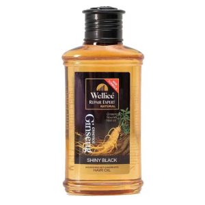 Wellice Ginseng Oil for Repair Expert Shiny Black 120ml