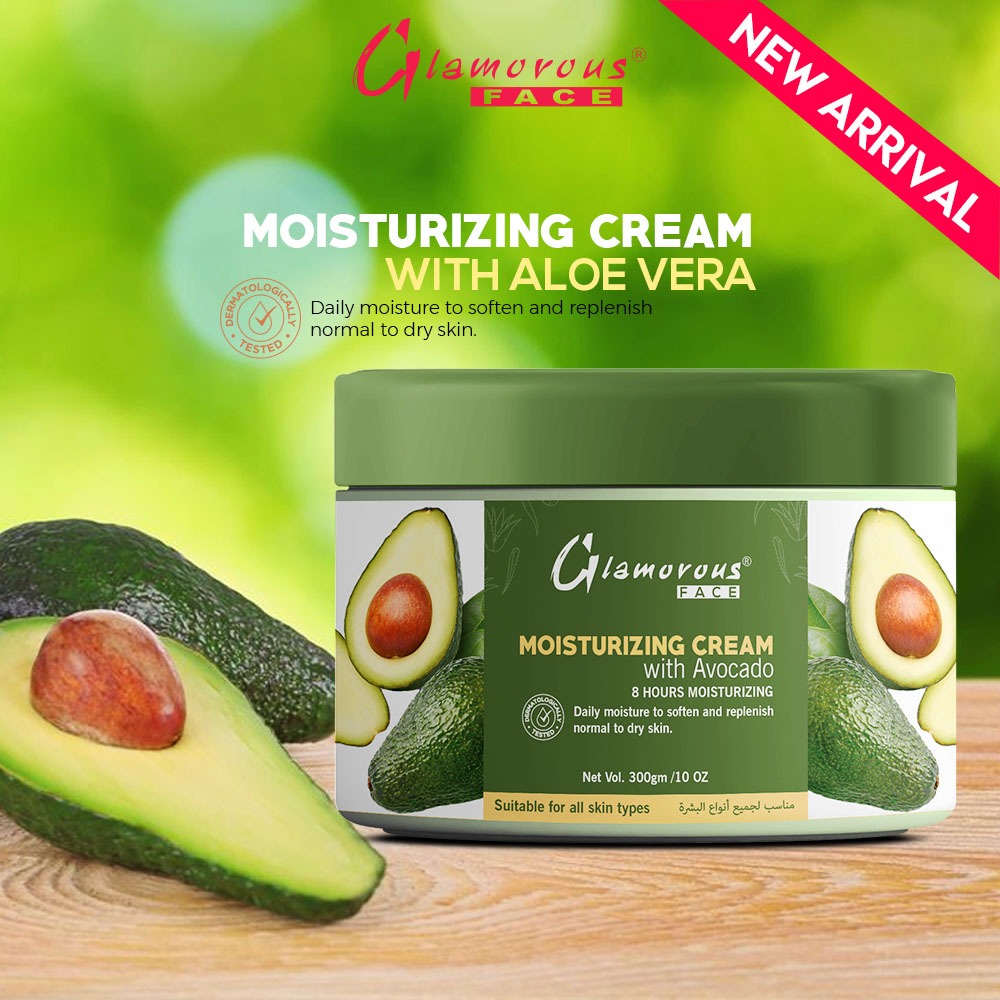 Glamorous Face Moisturizing Cream With Avocado 300g Eshaisticpk 5118