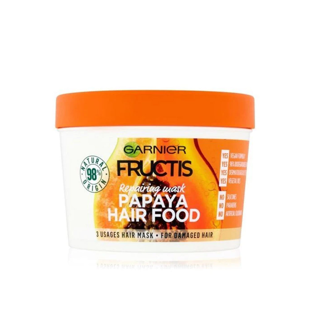 Garnier Fructis Nourishing Papaya Hair Food Damage Repair 390ml Eshaistic.pk