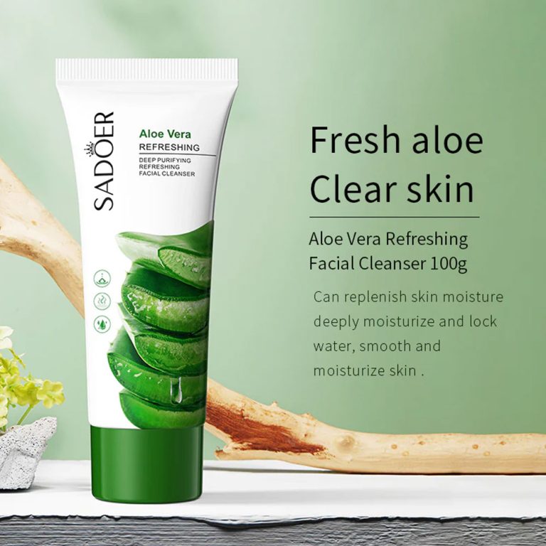 Sadoer Aloe Vera Refreshing Deep Purifying Moisturizing Facial Cleanser