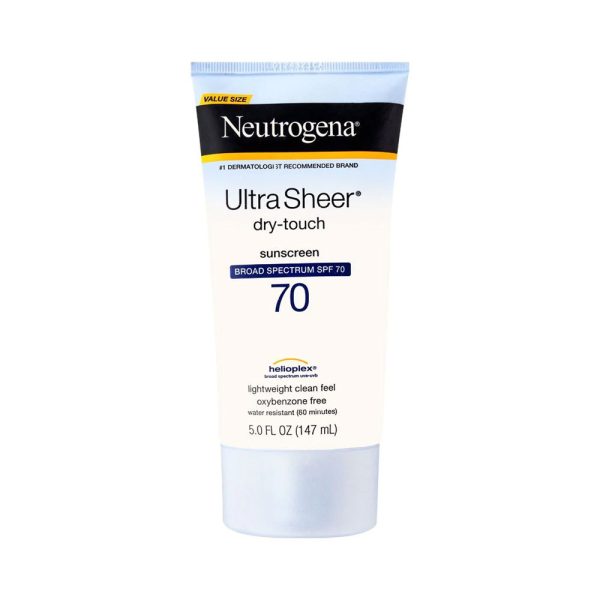 Neutrogena Ultra Sheer Dry Touch Sunscreen Lotion, SPF 70 - 147ml ...